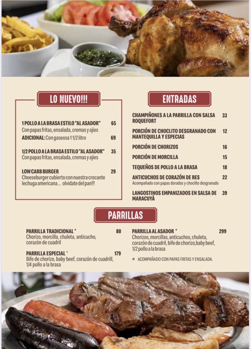 Menu Al Asador - Restaurante-1